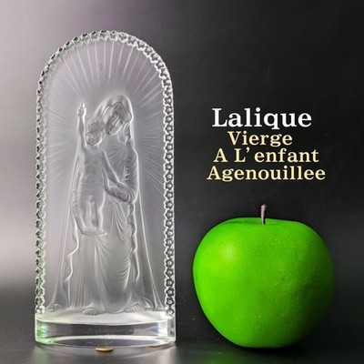 Lalique ラリック マリア像 フロスト Vierge enfant 聖母像 Lalique Crystal Virgin and Child Statue Frost Madonna Religious
