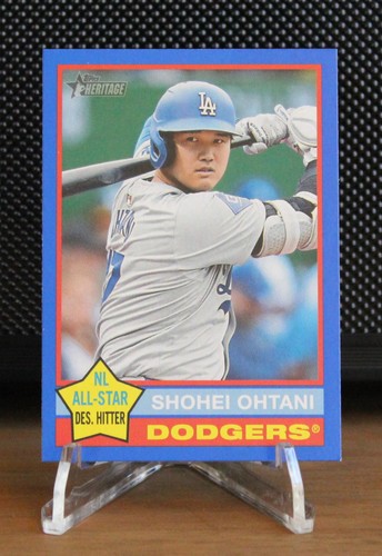Topps 2025 Heritage Dark Blue Border Shohei Ohtani Dodgers #148