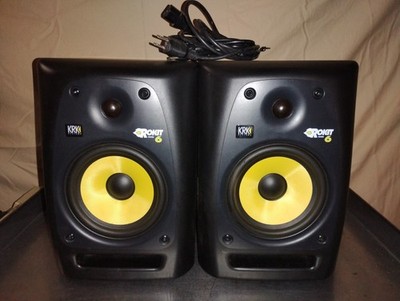 KRK Rokit 6 Pair RPG2 G3 Studio Monitors Recently Serviced Working Well Together