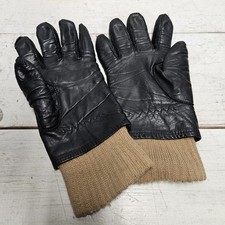 Vintage Leather Gloves with Knit Inner Glove Lining Mens Large 70s 80s