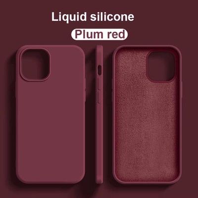 Flüssig Silikon Hülle für iPhone 17 16 15 14 13 Pro Max | Weiche Stoßfeste Hülle