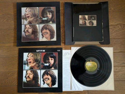 THE BEATLES Let It Be LP 1970 Japan Box Set w/ Photo Book AP-9009