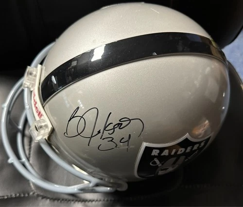 Bo Jackson Autographed Oakland Raiders Full Size Authentic Helmet Steiner COA