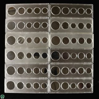 Coin Supply Lot 12 Whitman Clear Plastic 5 coin date/proof set holders USED