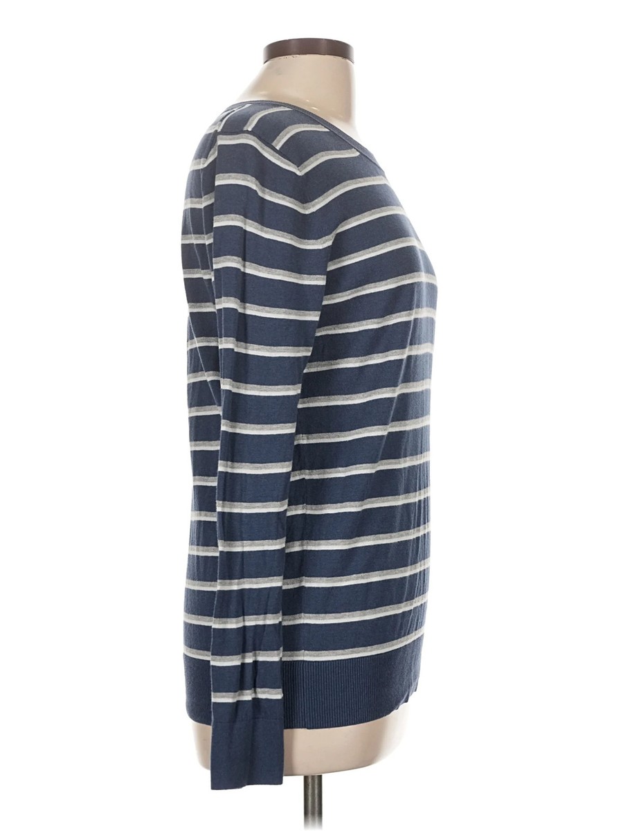 Banana Republic Factory Store Women Blue Pullover Sweater L View 3