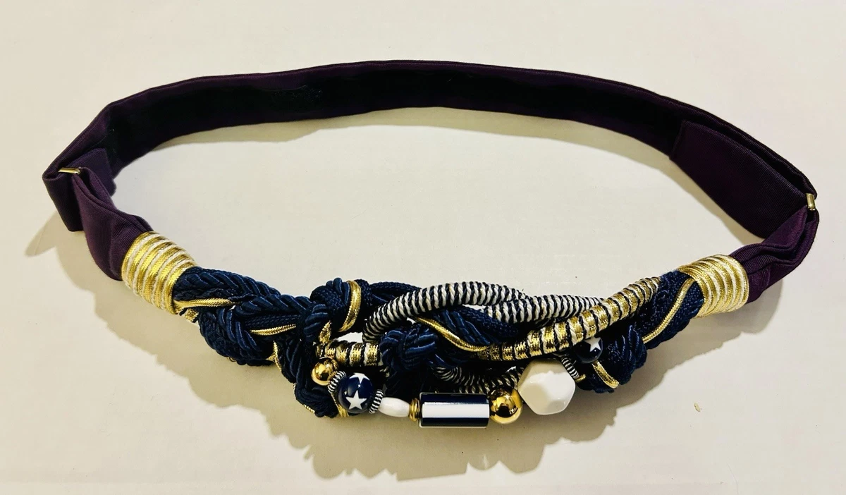 Beaded Blue One Size Belts for Women for sale | eBay