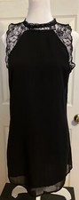 Pins & Needles by Anthropologie Little Black Dress Sz S NWT Black Lace Goth