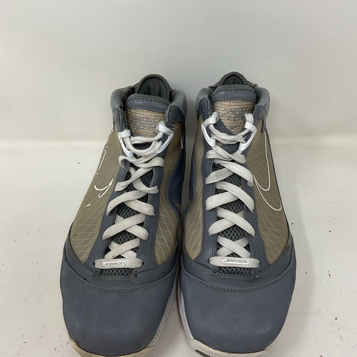 Nike LeBron 7 Air Max ‘Cool Grey\' 2010 w Box Men’s Size 9.5 - 375664 002 Nike Air Max LeBron VII 7 Cool Grey Basketball Shoes 375664  main image 2