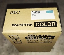 Genuine Riso S4398 Teal Ink Cartridge Pack of 2 GR1700/1750/2710/2750/3750/3770
