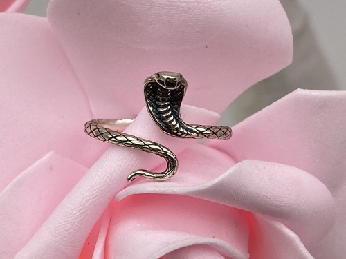 Sterling Silver Ring 925 Cobra 1.53g Size K1/2 - Picture 12 of 13