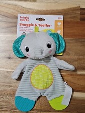 Bright Starts NEW Snuggle and Teethe Elephant Lovey Teether Baby Toy. Cute Gift