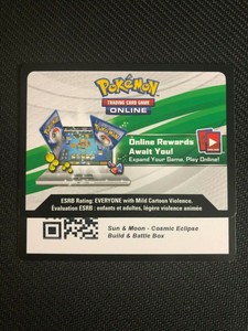 Pokemon Sm Cosmic Eclipse Tcg Build Battle Prerelease Box Code Ebay