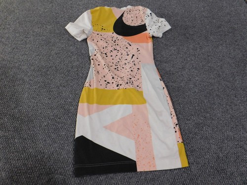 Nike Dress xs womens pink stretch just do it colorful active swoosh - Picture 7 of 11