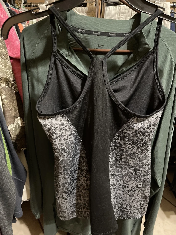 Camiseta sin mangas C9 Champion Duo Dry para mujer espalda deportiva talla pequeña negra y gris Foto 3 de 3