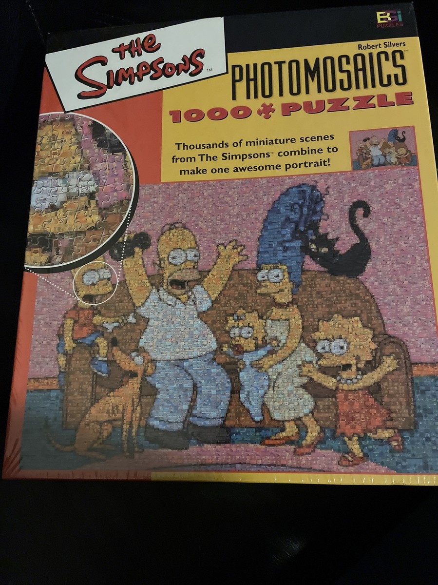 The Simpsons Photomosaics 1000ピース ORIGINAL 2002 Simpsons Photomosaics 1000 Pc Jigsaw Puzzle Buffalo