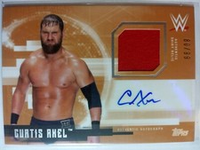 WWE Curtis Axel 2017 Topps Undisputed Bronze Autograph Relic Card SN 80 of 99