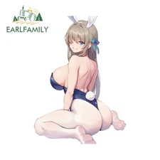 EARLFAMILY 5.1" Anime Sexy Bunny Girl Sexy Ass Waifu Car Decals Luggage Stickers