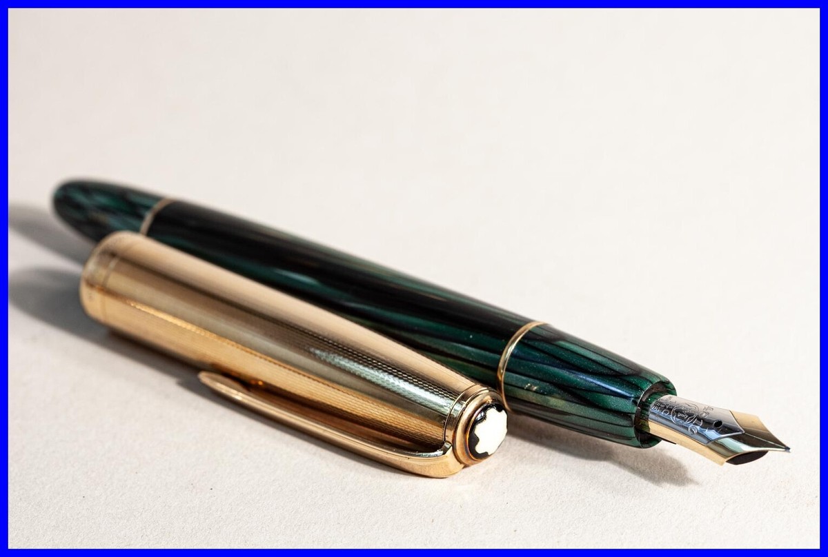 UNINKED 1955 Green Striated 14Ct EF 644 MONTBLANC Meisterstück NOS