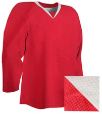 Johnny Mac’s Reversible Youth Practice Hockey Jersey Small/Med Red/White-NEW