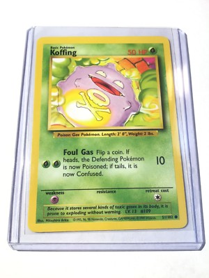 3x KOFFING - Base Set - 51/102 - Common - Pokemon Cards - Unlimited Edition  - NM | eBay
