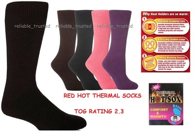 red hot thermal socks