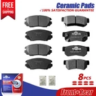 Front and Rear Disc Ceramic Brake Pads For 2006 2007 2008 HYUNDAI AZERA SONATA