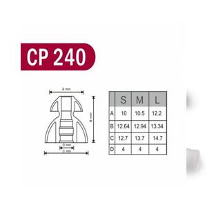 Spinfit Cp240 L Patented Silicone Eartips For Replacement Double Flange Ebay