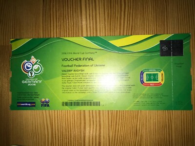 Ticket (GUTSCHEIN) WM Deutschland 2006 FRANKREICH - ITALIEN Spiel #64 Finale