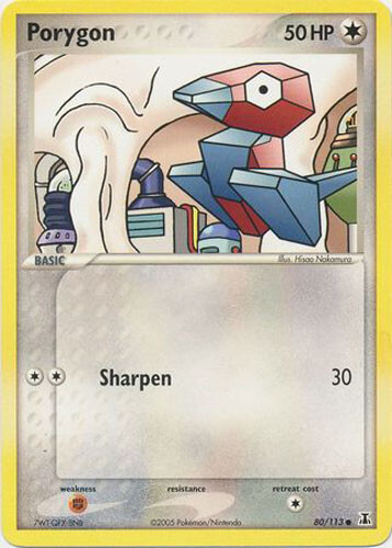 Pokemon Card - Delta Species 80/113 - PORYGON (common) - NM