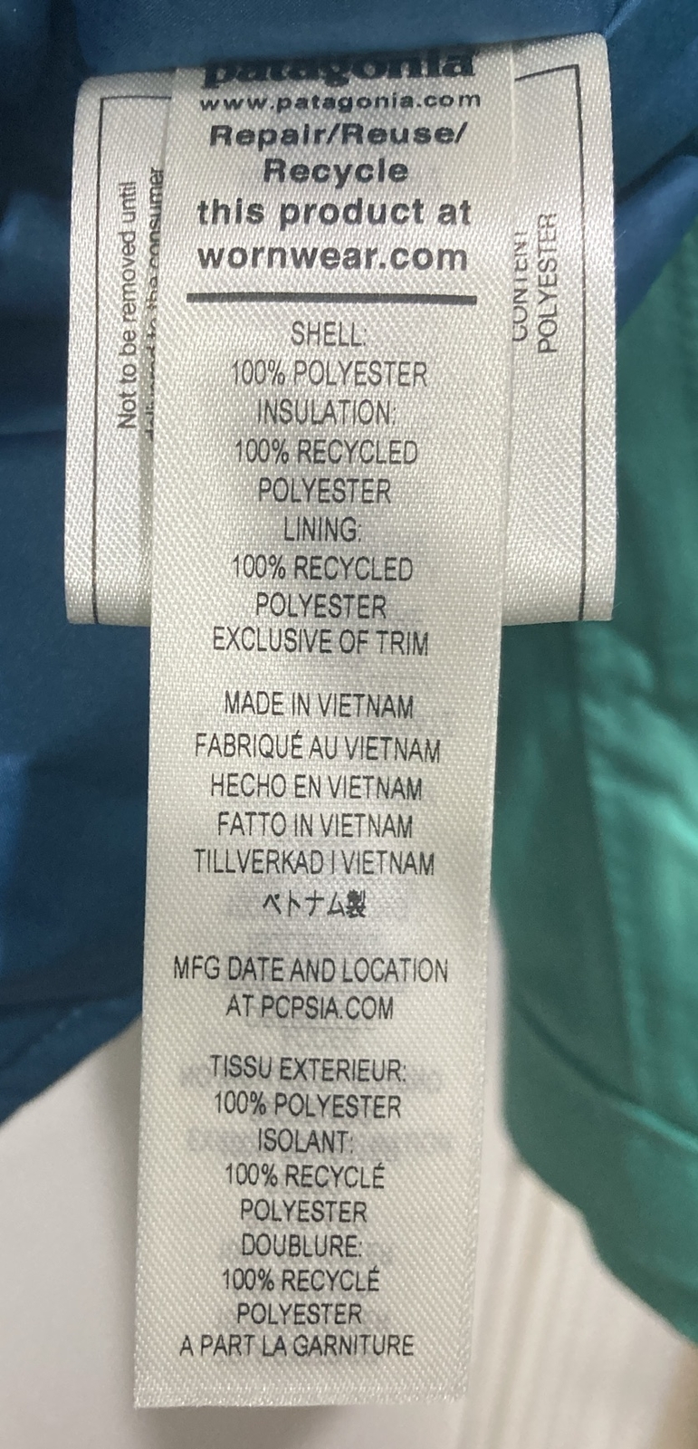 Patagonia Insulated Powder Town Jacket Fresh Teal Women's XS Ski Snowboard NWT thumbnail 13