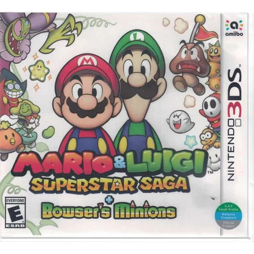 Mario & Luigi: Superstar Saga + Bowser's Minions 3DS Brand New Game (RPG 2017)