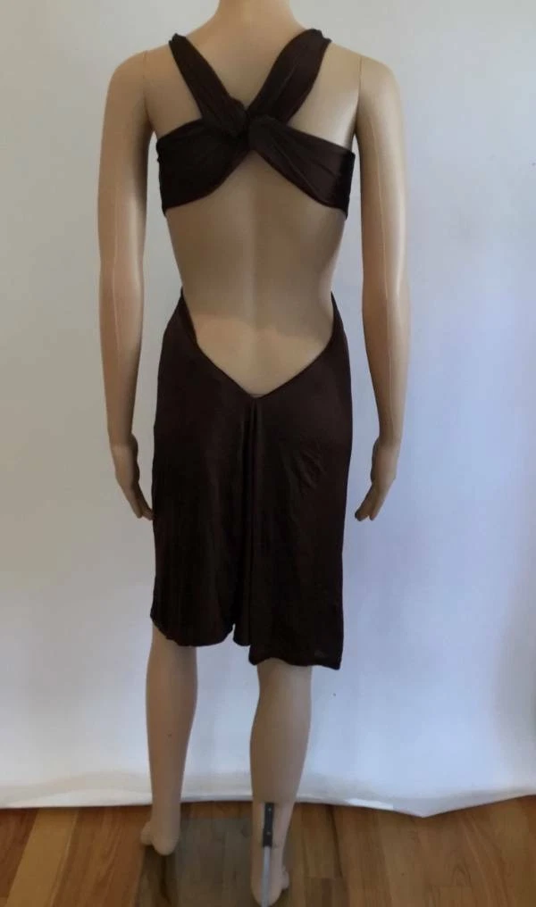 DSQUARED2 ABITO SEXY RITAGLIATO CON LATI E RETRO APERTO TAGLIA SMALL