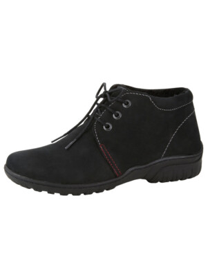 Stiefelette Schnürstiefelette Winterboots Leder schwarz Webpelz 36 39 41 42