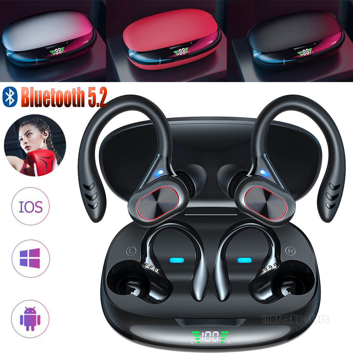 For Motorola Moto G Stylus/5G 2022 2023 Bluetooth 5.2 Wireless Headset Earphones