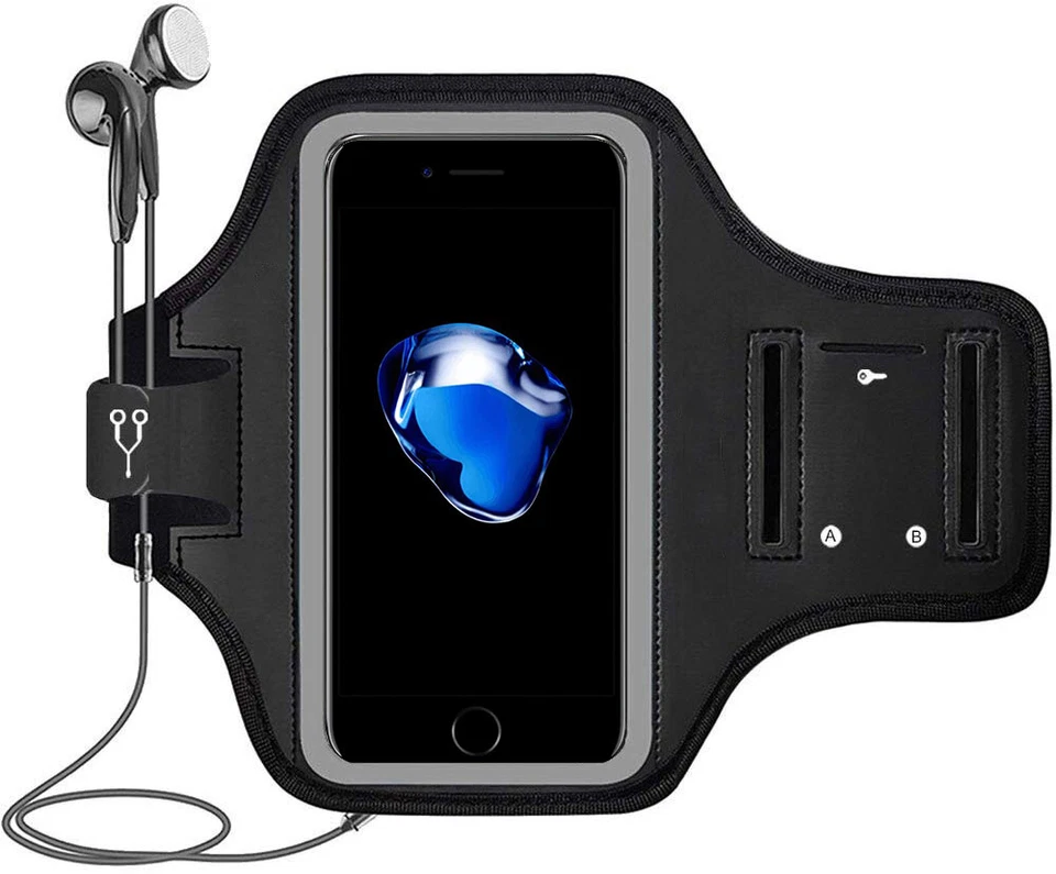 Sports Armband Key Case Pouch Cell Phone Holder Bag Running Jogging Gym Arm Band - Image 3 of 4