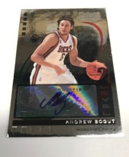 AB298-2006-07 TOPPS TRADEMARK NBA CARD AUTHENTIC AUTOGRAPHED ANDREW BOGUT 55/75