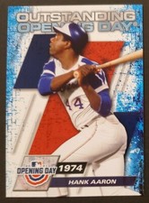 2021 Topps Opening Day #OOD-10 Hank Aaron BRAVES Outstanding Opening Day NM/MT