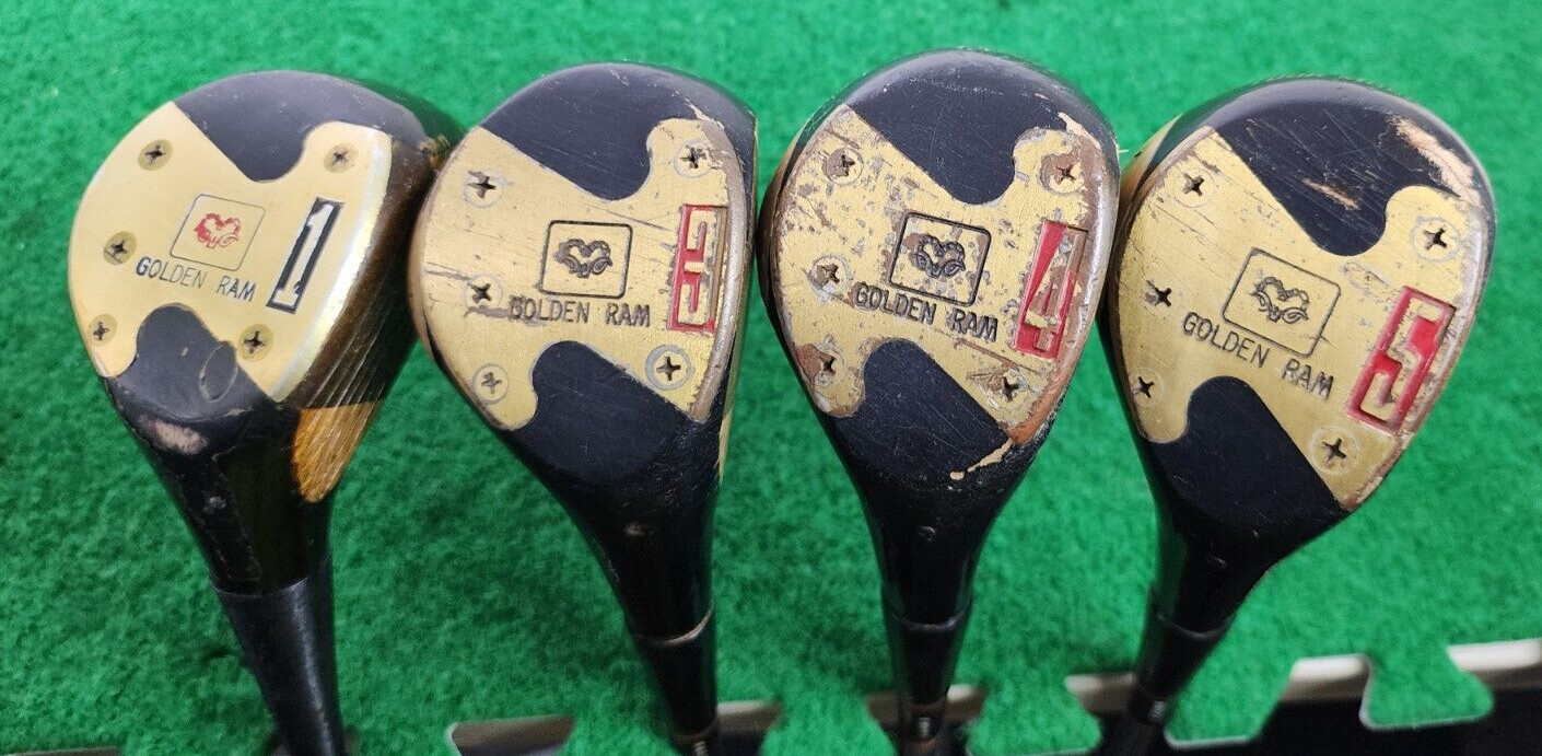 Tour Model Golden Ram Club Set 1,3,4,5 Woods Set Rh Dyna-lit