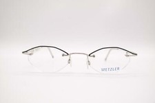 Vintage Metzler 1648 308 Silver Black Half-Rim Glasses Frame NOS