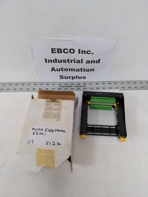 MURR ELEKTRONIK 63001 MAX. 250 V/5A CARD HOLDER 31 PIN