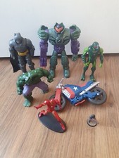 Action Figure Joblot Marvel/WWE, Mech Lex Luther, Hulk, Captain America Bike etc