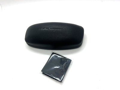 NEW SALVATORE FERRAGAMO AUTHENTIC EYEGLASSES BLACK HARD CASE