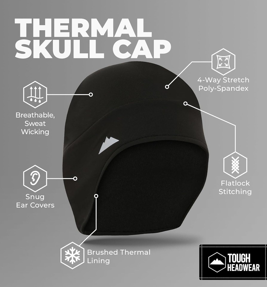 Thermal Helmet Liner Skull Caps Men Winter Helmet Cap Cycling Running