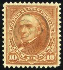 US # 283a 10¢ Webster, "XF 90" Used, PSE graded (2023)