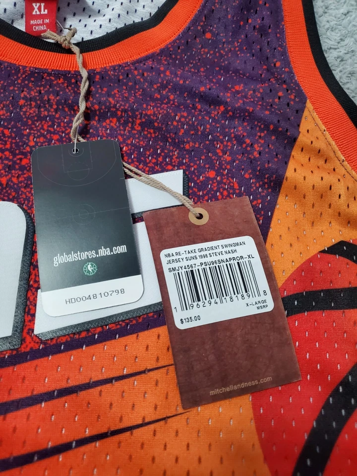 NUEVA CAMISETA STEVE NASH Mitchell & Ness 1996-97 dorada M-XL $135 SUNS Mavs Swingman Foto 4 de 4