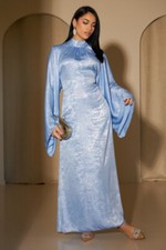 Elegant Kaftan Abaya Dubai Women Long Dress Evening Muslim Robe Party Gown Prom