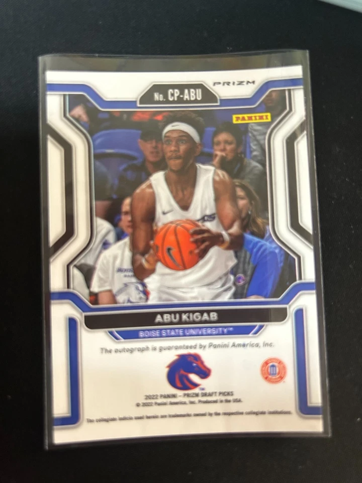 2022-23 PRIZM DRAFT PICKS ABU KIGAB HYPER PRIZM AUTOGRAPH BOISE ST - Image 2 of 2