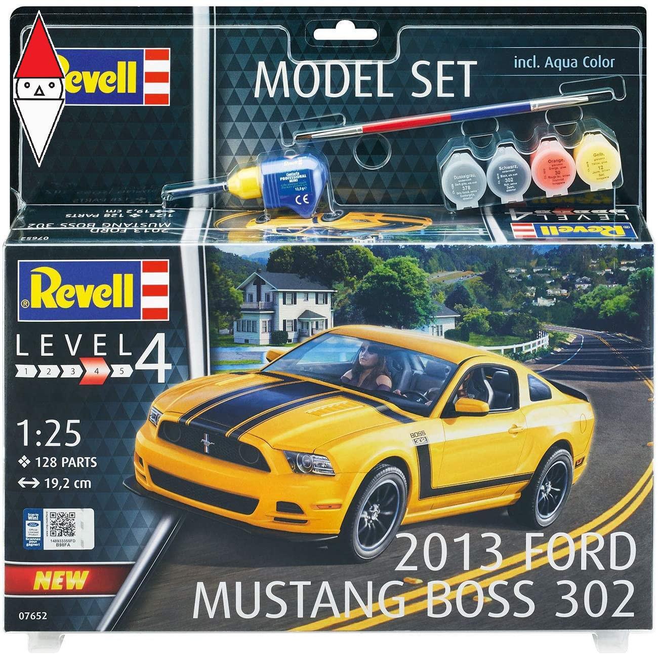 REVELL 1/25 MODEL SET 2013 FORD MUSTANG BOSS 302