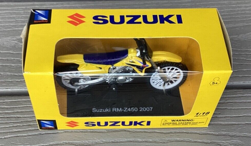 NEW-RAY 1/18 2007 SUZUKI RM-Z450 MOTORCYCLE DIE CAST W/ PLASTIC PARTS 01273 NIB - Picture 13 of 23