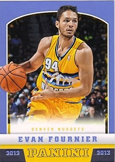 2012-13 Panini #253 Evan Fournier RC Rookie Card